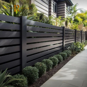 Cercas <span class=keywords><strong>de</strong></span> Aluminio Europeas Horizontales con Lamas para Jardín, Decoración Exterior <span class=keywords><strong>de</strong></span> Casa, Seguridad, Balcón, Villa, Pérgola, Paneles <span class=keywords><strong>de</strong></span> Cercado - Product Image 1