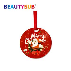 BEAUTYSUB 1.15mm HD Sublimation Aluminium Ornement <span class=keywords><strong>Arbre</strong></span> De Noël Brillant Blanc Ornements Aluminium Imprimable - Product Image 4