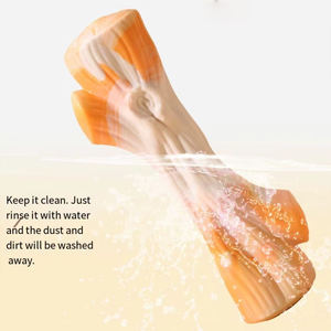 मध्यम बड़ी नस्ल कुत्तों के लिए पर्यावरण के अनुकूल नायलॉन बैर्क चउ खिलौना दांत स्वास्थ्य राहत और आक्रामक चबाने वाले सुरक्षित टिकाऊ - Product Image 5