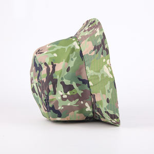 Tùy Chỉnh In Logo Thiết Kế 100% Cotton Màu Đen Mùa Hè Camo <span class=keywords><strong>Bucket</strong></span> <span class=keywords><strong>Hat</strong></span> - Product Image 4