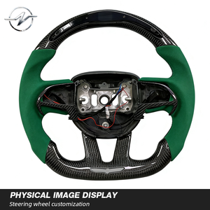 Volante Deportivo de Lujo en Fibra de Carbono Forjada con LED, 35 mm, 3/4 Radios, Modelo YZ, para Dodge Challenger SRT Hellcat Demon 392 Charger Hemi R/T - Product Image 2