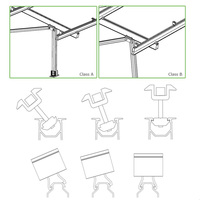 Corigy, le nouveau style de pince de fixation pour panneau solaire, pince de fixation rapide pour module photovoltaïque solaire, pince intermédiaire ou d'extrémité, pinces solaires