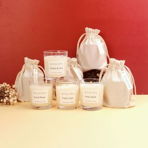 Velas Aromáticas de Cera de Soya Ascendia en Frasco de Vidrio, Decoración Minimalista para el Hogar, 5.3oz 150g, Vela de Una Sola Mecha en Cilindro - Product Image 1