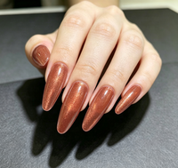 Poudre de Pigment d'Aluminium Rouge Brique Scintillant Métallique 9D GuanZun 5-100 Microns pour Vernis à Ongles Gel Salon DIY Manucure