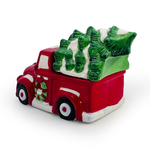 <strong>Christmas</strong> Decorations Truck Shape Cookie <strong>Jar</strong> Storage <strong>Jar</strong> Ceramic Candy <strong>Jar</strong> with <strong>Christmas</strong> <strong>Trees</strong> Lid - Product Image 4