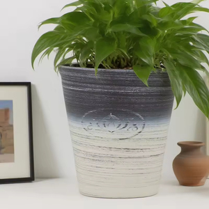 Maceta de Plástico Ecológica de Estilo Chino 2026 para Plantas de Interior/Exterior, Circular Cilíndrica de Gran Tamaño - Product Image 6