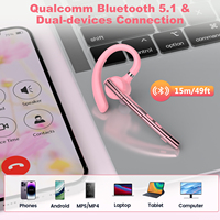 Auriculares Inalámbricos con Micrófono con Cancelación de Ruido, Manos Libres, Llamadas HD, Gancho para la Oreja, con Estuche de Carga de 500 mAh, Venta al Por Mayor