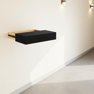 Estante <span class=keywords><strong>Flotante</strong></span> de Madera Moderno Personalizado <span class=keywords><strong>con</strong></span> Compartimento <span class=keywords><strong>Oculto</strong></span> y Cajón, para Montaje en Pared, Ecológico y Ahorra Espacio - Product Image 4
