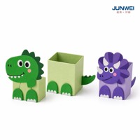 Boîtes en papier pliables recyclées pour cadeaux et friandises sur le thème des dinosaures, pour fêtes, baby shower, anniversaires, fournitures pour fêtes
