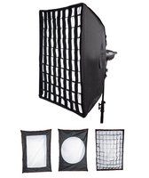 Équipement photo personnalisé SoftBox Grille Nid d'abeille Studio professionnel Photo Flash stroboscopique Lumière LED Soft Box avec différents supports