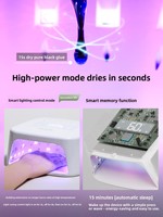 Lampe UV/LED pour nail art MR 2026, lumière blanche et rouge, blanchissante, haute puissance, batterie au lithium mobile, ne noircit pas les mains, séchage rapide