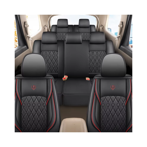 Housses <span class=keywords><strong>de</strong></span> siège <span class=keywords><strong>de</strong></span> voiture universelles en cuir PVC, ensemble complet pour voitures 7 places, compatibles avec BMW, Highlander, Previa, Odyssey - Product Image 1