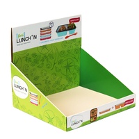 Exhibidor de Cartón Personalizado para Productos Populares, Caja Publicitaria Giratoria Moderna, Plegable, Compacta, para Mostrador o Mesa