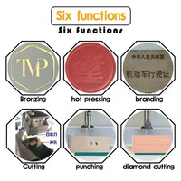 Machine de marquage à chaud numérique pneumatique pour le cuir, machine de gaufrage à chaud pour le marquage des logos sur le cuir