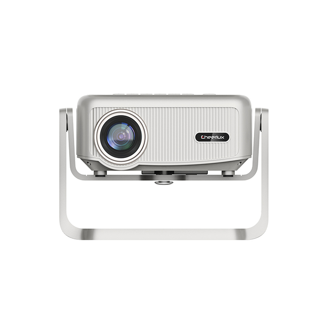 CHEERLUX C6 HD Video Home Projector 3200 Lumens with Bracket WIFI 5G Portable Electric Focus HD Projecteur