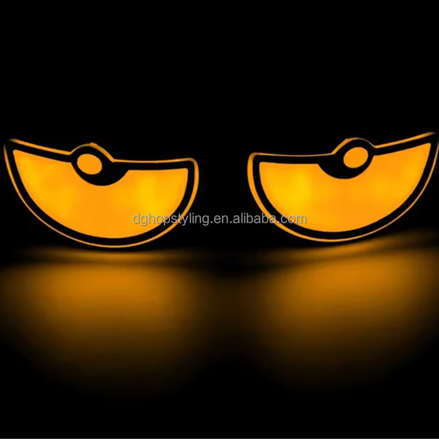 High Brightness Waterproof Car Led Demon Eye Light Semicircle Triangle Eyes Mini Turn Signal Flasher Light Motorcycle Lights