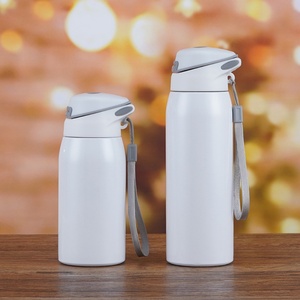 Gobelet isotherme simple en acier inoxydable 304 à double paroi avec paille pour hommes/femmes/étudiants, portable pour sports de plein air, 6-12 heures - Product Image 1