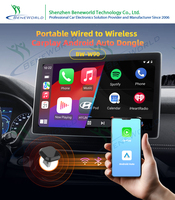 Dongle sans fil 2 en 1 CarPlay Android Auto, convertit le CarPlay filaire en sans fil, plug and play, pour CarPlay filaire intégré, directement de l'usine
