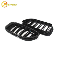 Grille avant en carbone à double lamelles, design sport, décoration extérieure et garniture de protection, compatible avec BMW Série 6 F06 F12 F13 M6