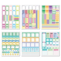 Autocollants personnalisés pour agenda 2022, autocollants mensuels et hebdomadaires, papier décoratif pour planificateur