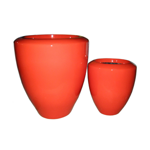 Meilleure qualité Ensemble de 2 pots de fleurs en fibre de verre Pots de jardin minimalistes pour pots de jardin intérieur Fournisseur du Vietnam - Product Image 2
