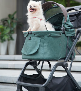 थोक हल्के ऑटो-फोल्डिंग 4-पहिया पालतू कुत्तों के लिए बिल्लियों के लिए आउटडोर यात्रा - Product Image 5