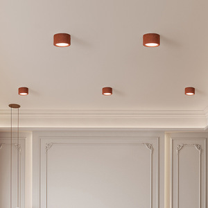 Lámpara de Techo Empotrada de Estilo Nórdico Minimalista Francés, Color Crema, para Pasillo, Entrada, Vestíbulo, Dormitorio, Vestidor - Product Image 4