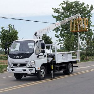 Grue télescopique montée sur camion Foton 4x2 de 3,2 tonnes, grue mobile de 4 tonnes avec benne à vendre - Product Image 2