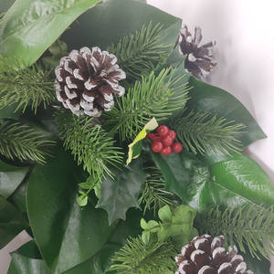 マグノリアガーランドポリエステル手作り人工室内装飾用クリスマス新年ハロウィン松の木 - Product Image 6