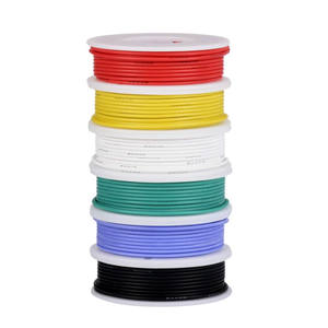 다채로운 색상의 300V 16-30 게이지 유연 실리콘 절연 전선 키트, 낮은 MOQ로 즉시 배송 가능 - Product Image 1