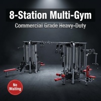 Machine d'entraînement de force multifonctionnelle commerciale 8 stations intégrée pour entraînement complet du corps avec rack en acier épais