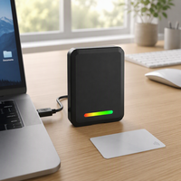 Lecteur de bureau UHF RFID NFC 860-960 MHz ISO 18000-6C Lecture/écriture Interface USB/RS232 ABS Windows 0-50 cm 5G