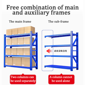 Giá để hàng đa tầng, chịu tải trung bình 200kg, có thể điều chỉnh, đa chức năng, để sàn, dùng trong kho, để xếp chồng và lưu trữ - Product Image 4