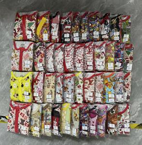 Piyama bambu motif karakter, pakaian balita bambu, karakter RTS Natal, ritsleting bambu bayi - Product Image 1