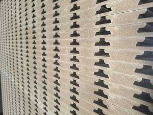 Slot <strong>Board</strong> Melamine Faced Slot MDF Board15mm 18mm Slotted MDF <strong>Board</strong> <strong>Slat</strong> Wall Panel Slatwall MDF <strong>Board</strong> - Product Image 6