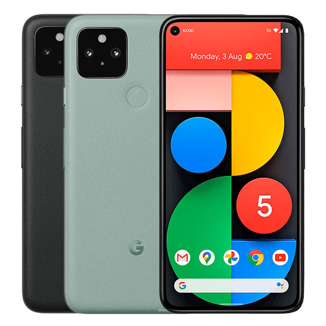 For Original Google Pixel 5 5G 6.0 Inch Octa Core 8GB RAM 128GB ROM 16MP Unlocked Smart Phone Free Shipping 5pcs