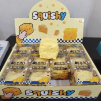 Jouet anti-stress souple en forme de fromage/beurre, en matériau Vaseline, malléable et non-rétractable, boule de fromage faite à la main, jouet sensoriel, pendentif
