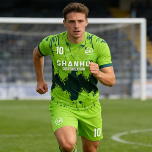 Jersey Olahraga Musim Panas Custom Dye, Bahan Polyester Bernapas, Kerah Bulat, Kaos Sepak Bola Lengkap OEM, Jersey Latihan Sepak Bola Musim Panas untuk Pria - Product Image 3
