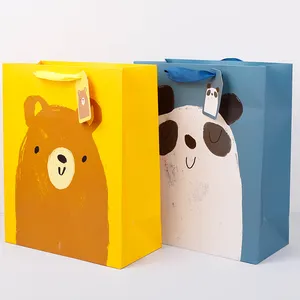 Cartoon Anime Custom Wrapping Papiertüte mit mehrfarbigen Druckpapier tüte mit eigenem Logo