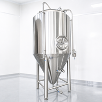 Fermenteur conique en acier inoxydable pour la brasserie artisanale, réservoir de fermentation pour brasserie artisanale