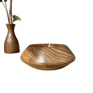 Wooden Bowl <b>Tea</b> Light Holder Handmade Eco Friendly Durable Home Decoration Christmas - Product Image 3