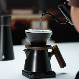 Nuevo DISEÑO DE DHPO, gotero de café de cerámica con mango de madera y tapa, cafetera - Product Image 2