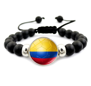 Bracelet de haute qualité en gros <span class=keywords><strong>avec</strong></span> logo personnalisé <span class=keywords><strong>Drapeau</strong></span> de la Colombie pour les supporters de football 2026 - Product Image 1