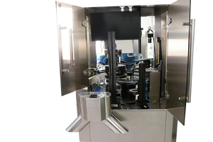 Équipement automatique de contrôle qualité des bouchons de bouteilles, alliant mesure dimensionnelle, détection des taches et inspection des dommages, efficace et durable - Product Image 2