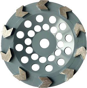 سهم ماسي على شكل حرف V للحجر الخرساني "5" 7 "أدوات كشط لطحن الزوايا قاعدة فولاذية سيراميك - Product Image 1