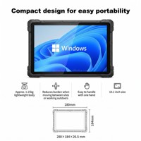 Tablettes robustes d'extérieur OEM 10 pouces Win10 Intel N4120/J4105 8 Go 128 Go IP67 étanches Quad Core, Mini PC Windows pour Windows 11 Pro