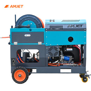 Machine de nettoyage des égouts à haute pression efficace AMJET 4350psi 8gpm 300Bar Pulvérisateur de drainage 80 mètres de tuyau pour les drains domestiques et communautaires - Product Image 4
