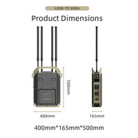 Sistema de Detección de Drones Ladasky LDK-TZ-600A - Detector de Señales Duradero con Control Remoto para Seguridad Pública en Interiores/Exteriores 70-6200m