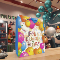 Lot de 100 sacs cadeaux pour fête d'anniversaire d'enfants, en carton ivoire, biodégradables, écologiques, réutilisables, durables, pour bougies