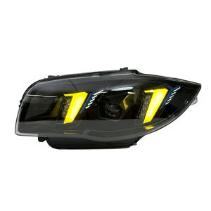 Fari Anteriori a LED SJC Auto "Snake Eyes" per BMW Serie 1 E82 E87 118i Giallo Bianco DRL, Anni 04-11, Modelli 120i 125i 128i 130i - Product Image 5